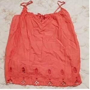 Old Navy Light Pink Lace Trim Camisole 100% Cotton